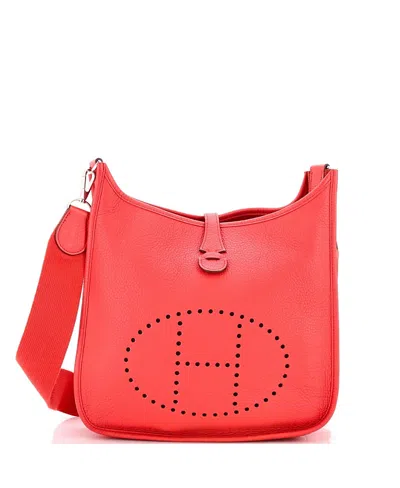 Pre-owned Pre-owned Hermes  Hermes Pm Evelyne Bag Gen Iii Clemence In Pink