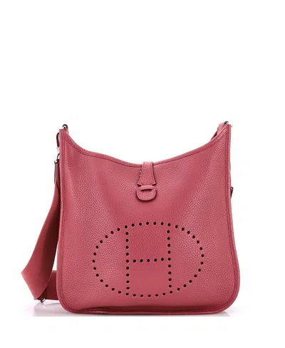 Pre-owned Pre-owned Hermes  Hermes Pm Evelyne Bag Gen Iii Clemence In Pink