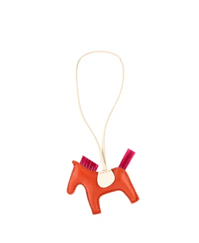 Pre-owned Pre-owned Hermes  Hermes Pm Grigri Rodeo Bag Charm Leather With Horse Hair