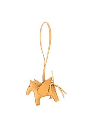 Pre-owned Pre-owned Hermes  Hermes Pm Monochrome Pegase Rodeo Bag Charm Leather In Brown