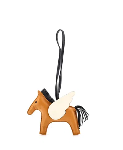 Pre-owned Pre-owned Hermes  Hermes Pm Pegase Rodeo Bag Charm Leather