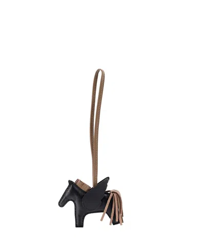Pre-owned Pre-owned Hermes  Hermes Pm Pegase Rodeo Bag Charm Leather In Black