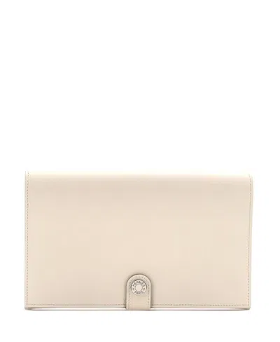 Pre-owned Pre-owned Hermes  Hermes R. M.s Toutenmain Wallet Evercolor In Neutral