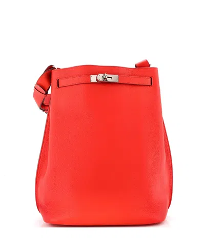 Pre-owned Pre-owned Hermes  Hermes So 26 Handbag Togo In Capucine