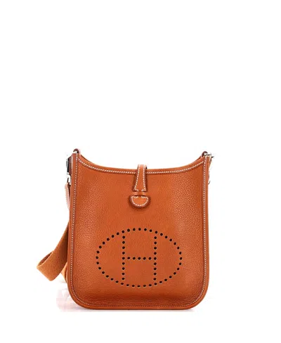 Pre-owned Pre-owned Hermes  Hermes Tpm Evelyne Bag Gen Iii Barenia Faubourg In Brown