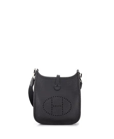 Pre-owned Pre-owned Hermes  Hermes Tpm Evelyne Bag Gen Iii Clemence In Black