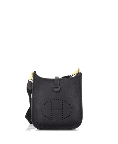 Pre-owned Pre-owned Hermes  Hermes Tpm Evelyne Bag Gen Iii Clemence In Black