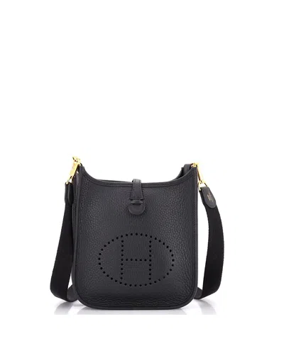 Pre-owned Pre-owned Hermes  Hermes Tpm Evelyne Bag Gen Iii Clemence In Black