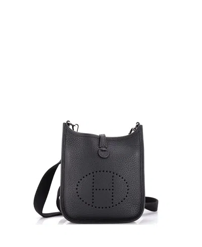 Pre-owned Pre-owned Hermes  Hermes Tpm Evelyne Bag Gen Iii Clemence In Black