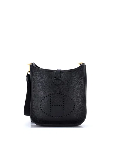 Pre-owned Pre-owned Hermes  Hermes Tpm Evelyne Bag Gen Iii Clemence In Black