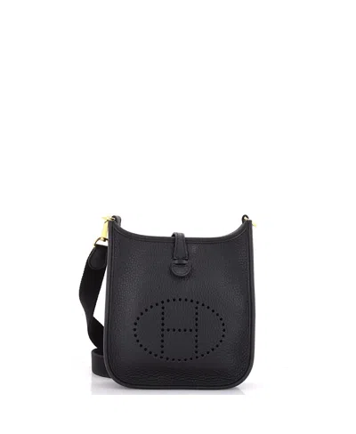 Pre-owned Pre-owned Hermes  Hermes Tpm Evelyne Bag Gen Iii Clemence In Black
