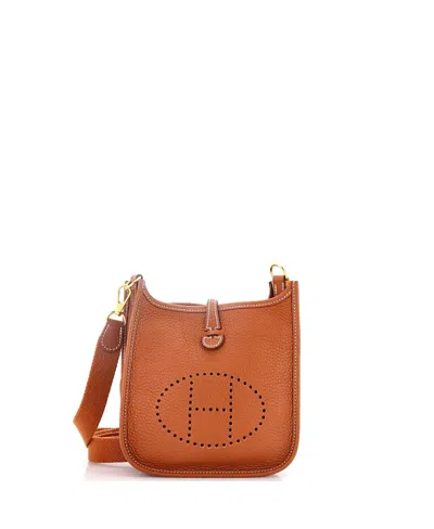 Pre-owned Pre-owned Hermes  Hermes Tpm Evelyne Bag Gen Iii Clemence In Brown