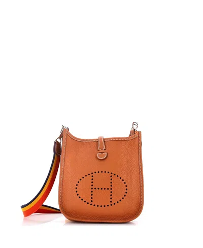 Pre-owned Pre-owned Hermes  Hermes Tpm Evelyne Bag Gen Iii Clemence In Brown