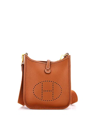 Pre-owned Pre-owned Hermes  Hermes Tpm Evelyne Bag Gen Iii Clemence In Brown