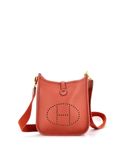Pre-owned Pre-owned Hermes  Hermes Tpm Evelyne Bag Gen Iii Clemence In Brown