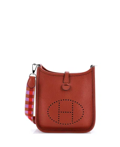 Pre-owned Pre-owned Hermes  Hermes Tpm Evelyne Bag Gen Iii Clemence In Brown