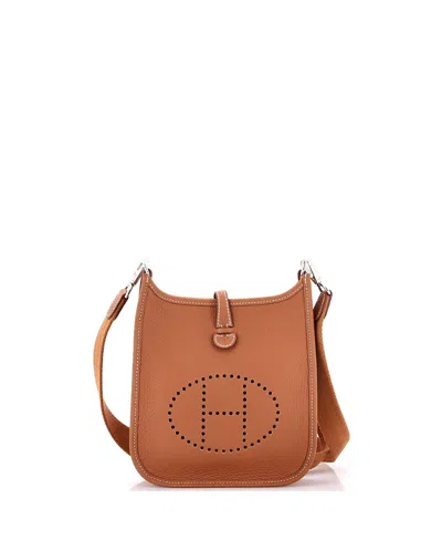 Pre-owned Pre-owned Hermes  Hermes Tpm Evelyne Bag Gen Iii Clemence In Brown
