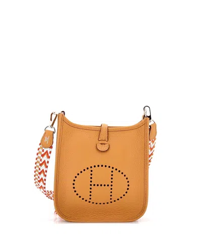 Pre-owned Pre-owned Hermes  Hermes Tpm Evelyne Bag Gen Iii Clemence In Brown