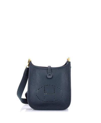 Pre-owned Pre-owned Hermes  Hermes Tpm Evelyne Bag Gen Iii Clemence In Green
