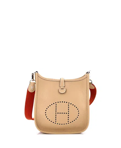Pre-owned Pre-owned Hermes  Hermes Tpm Evelyne Bag Gen Iii Clemence In Neutral