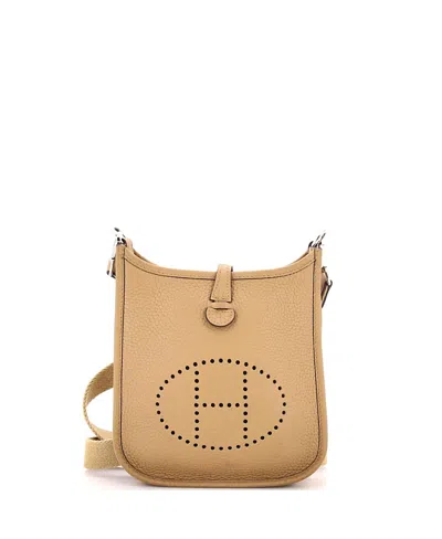Pre-owned Pre-owned Hermes  Hermes Tpm Evelyne Bag Gen Iii Clemence In Neutral
