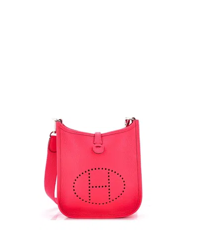 Pre-owned Pre-owned Hermes  Hermes Tpm Evelyne Bag Gen Iii Clemence In Pink