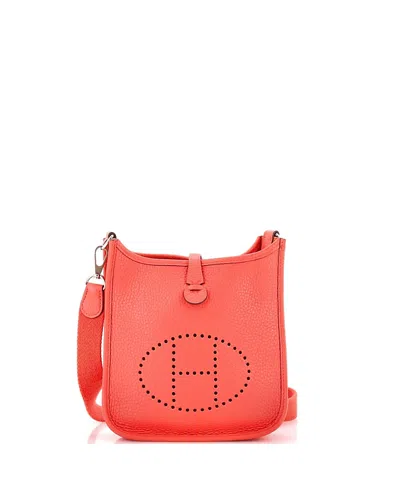 Pre-owned Pre-owned Hermes  Hermes Tpm Evelyne Bag Gen Iii Clemence In Pink