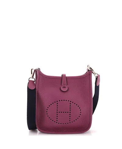 Pre-owned Pre-owned Hermes  Hermes Tpm Evelyne Bag Gen Iii Clemence In Purple
