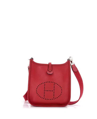 Pre-owned Pre-owned Hermes  Hermes Tpm Evelyne Bag Gen Iii Epsom In Burgundy