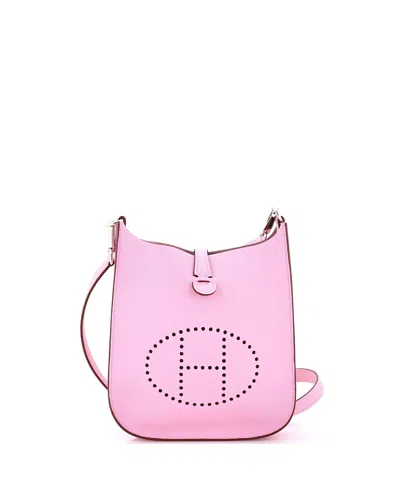 Pre-owned Pre-owned Hermes  Hermes Tpm Evelyne Sellier Bag Epsom In Pink