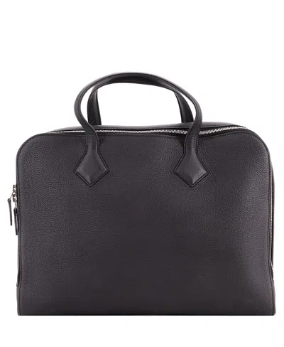 Pre-owned Pre-owned Hermes  Hermes Victoria Light Briefcase Togo In Black