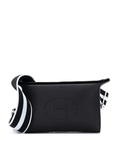 Pre-owned Pre-owned Hermes  Hermes Videpoches Bag With Multicolor Strap Togo In Black
