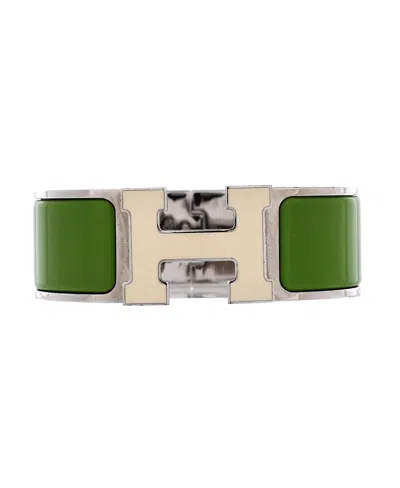 Pre-owned Pre-owned Hermes  Hermes Wide Clic H Bracelet Enamel