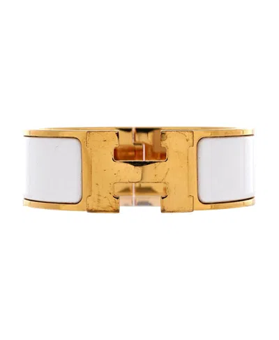 Pre-owned Pre-owned Hermes  Hermes Wide Clic H Bracelet Enamel