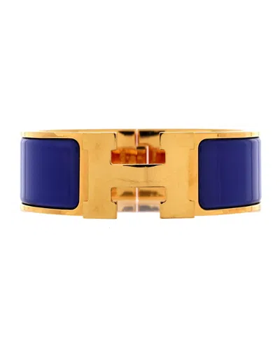 Pre-owned Pre-owned Hermes  Hermes Wide Clic H Bracelet Enamel