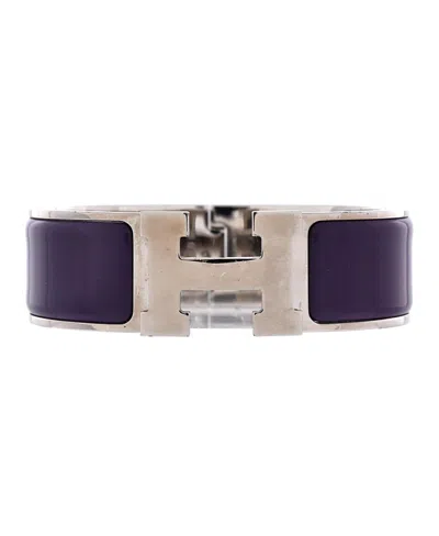 Pre-owned Pre-owned Hermes  Hermes Wide Clic H Bracelet Enamel