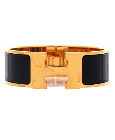 Pre-owned Pre-owned Hermes  Hermes Wide Clic H Bracelet Enamel