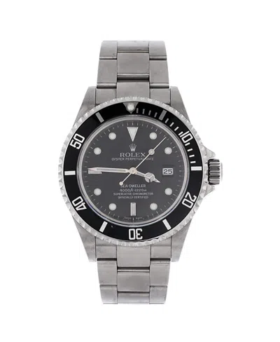 Pre-owned Pre-owned Rolex  Rolex Oyster Perpetual Sea-dweller Automatic Watch In Stainless Steel 40mm In Black