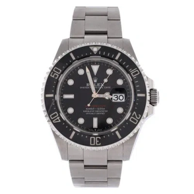Pre-owned Rolex  Rolex Oyster Perpetual Sea-dweller Automatic Watch Stainless Steel And Cerachrom 43 In Silver