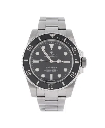 Pre-owned Pre-owned Rolex  Rolex Oyster Perpetual Submariner Automatic Watch In Stainless Steel And Cerachrom 40mm In Black