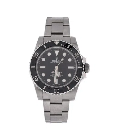 Pre-owned Pre-owned Rolex  Rolex Oyster Perpetual Submariner Automatic Watch In Stainless Steel And Cerachrom 41mm In Black