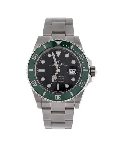 Pre-owned Pre-owned Rolex  Rolex Oyster Perpetual Submariner Starbucks Date Automatic Watch In Stainless Steel And Ce In Dial Color: Black