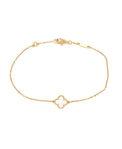 Pre-owned Pre-owned Van Cleef & Arpels  Van Cleef & Arpels Sweet Alhambra Bracelet 18k Gold And Mother Of Pearl