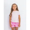 Preppy Goose Foil Print Short Sleeve T-shirt In Pink
