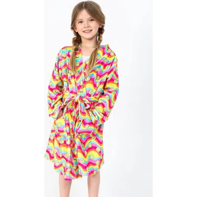 Preppy Goose Kids'  Groovy Smiles Plush Robe