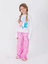 Preppy Goose Hanukkah Plush Lounge Pant In Pink