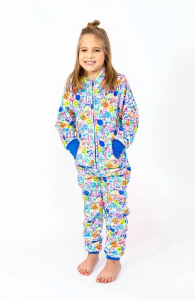 Preppy Goose Kids'  Love & Smiles  One-piece   Plush Jumpsuit
