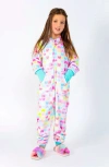 Preppy Goose Love More  One-piece   Plush Jumpsuit