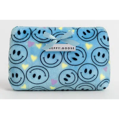Preppy Goose Kids'  Plush Pouch In Blue