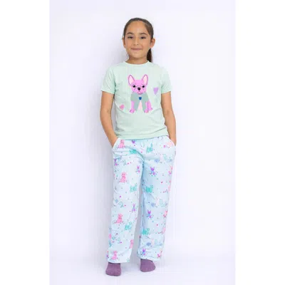 Preppy Goose Kids'  Plush Puppies Loungewear Pant In Blue